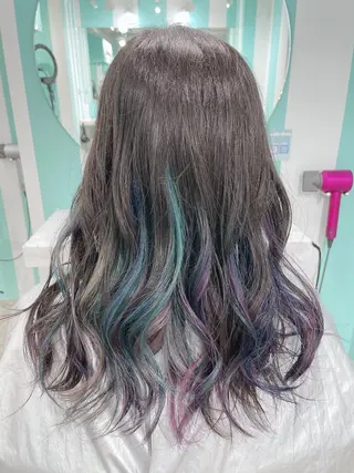ロング 原 千景のヘアスタイル