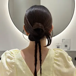 ヘアアレンジ 髪質改善/レイヤー× 縮毛矯正🤍maiのヘアスタイル