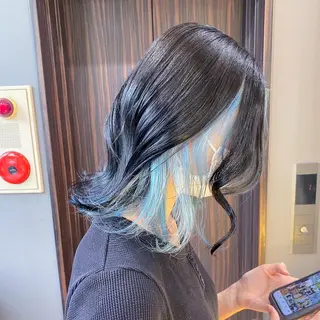 ミディアム カラー jill by gisel＿のヘアスタイル