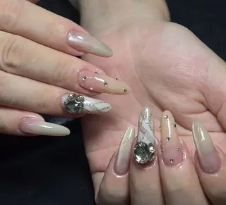 ネイル By moonネイル 🌷ワンホン/韓国風のネイルデザイン