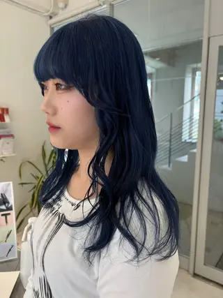 ロング カラー 浅野 匠のヘアスタイル