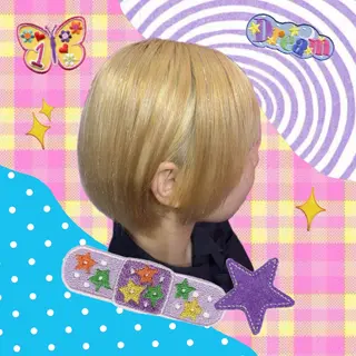 ショート カラー Miju💖派手髪/ ティンセル/エクステのヘアスタイル