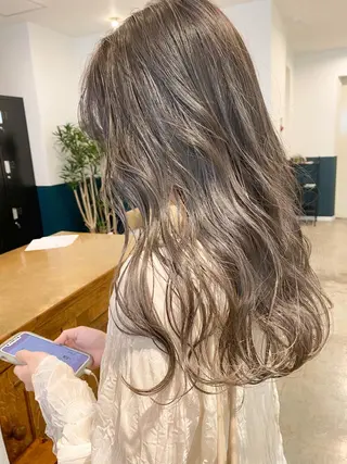 ロング カラー ヘアアレンジ fit stand /HIIRAGIのヘアスタイル