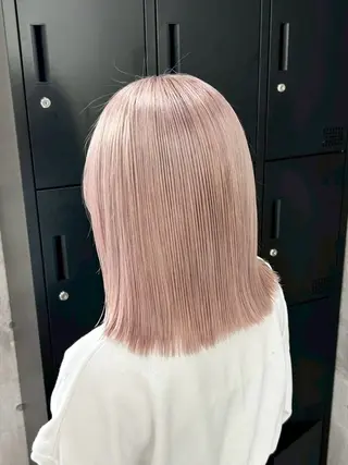 ミディアム カラー パーマ ヘアアレンジ メンズ キッズ レイヤー×ハイトーン / mihana🪐のヘアスタイル