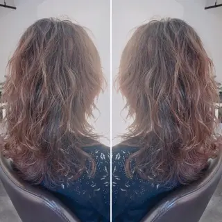 セミロング パーマ Le rond吹田店のヘアスタイル