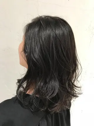 ミディアム カラー ヘアアレンジ ネイル マツエク・マツパ 韓国ヘア/レイヤー /透明感カラー❤️のヘアスタイル