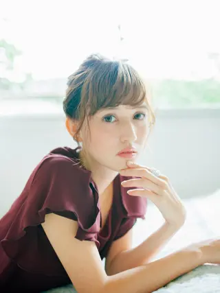 セミロング カラー パーマ ヘアアレンジ 松島祐介【店長／ トップディレクター】のヘアスタイル