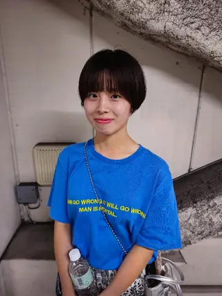 ショート OMA　 カタギシのヘアスタイル