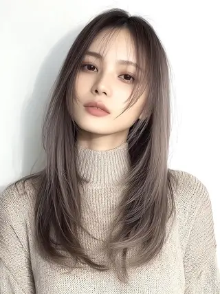 セミロング ❄️透明感カラー❄️ メンズ✂️TOWAのヘアスタイル