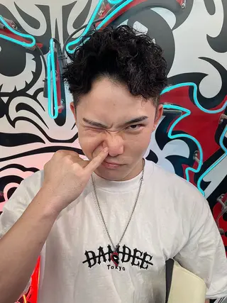 ショート パーマ ヘアアレンジ メンズ 似合わせカット特化/ 💈ミナ💈のヘアスタイル