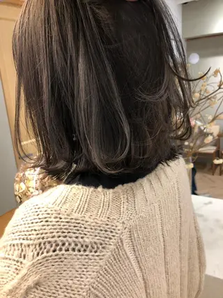 セミロング ボブ/縮毛矯正 🌟梅田盛一🌟のヘアスタイル