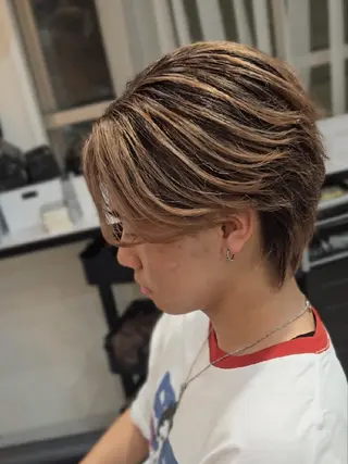 メンズ ミディアム カラー LEN名古屋/パーマ 海外ヘア/メンズ特化のヘアスタイル