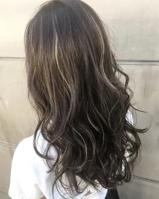 セミロング カラー 北間 寛哉のヘアスタイル
