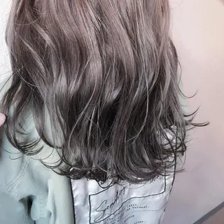 ミディアム カラー シアカラー×髪質改善 技術保証/浦前翼のヘアスタイル