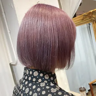 ショート カラー パーマ ヘアアレンジ メンズ キッズ ネイル マツエク・マツパ 暖色系/透明感 治野心のヘアスタイル