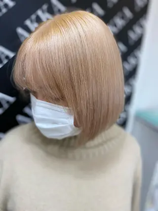 ミディアム カラー ヘアアレンジ メンズ キッズ ネイル マツエク・マツパ アイブロウ 🧡可愛い色落ち🧡 ハイトーン特化🧡のヘアスタイル