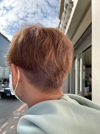 ショート カラー パーマ ヘアアレンジ メンズ SHUN メンズパーマのヘアスタイル