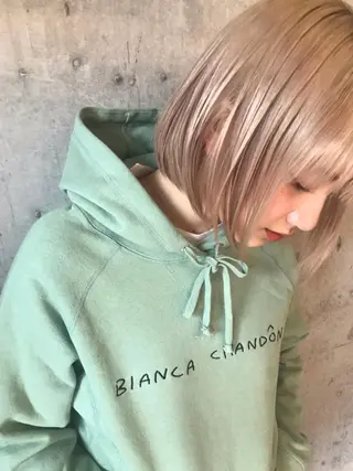ミディアム 透明感カラー🌿ボブ ✨飛田　ケイのヘアスタイル