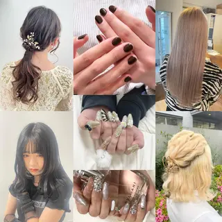 ロング カラー ヘアアレンジ ネイル コトミ【メンズ】 【曲がる縮毛矯正】のヘアスタイル