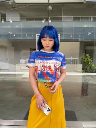 ミディアム カラー 吉田一輝 外国人パーマのヘアスタイル
