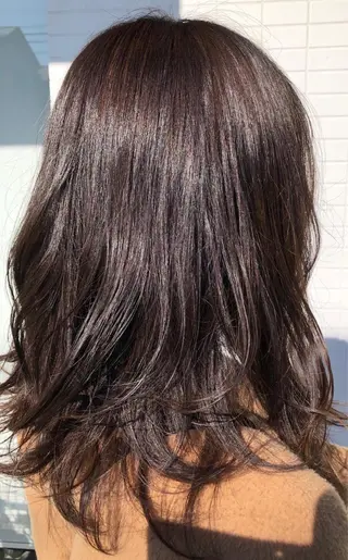 セミロング 菊池 幹のヘアスタイル