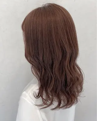 セミロング カラー 伊藤 さやかのヘアスタイル