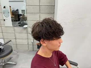 パーマ メンズ メンズパーマ外屋敷 航のヘアスタイル