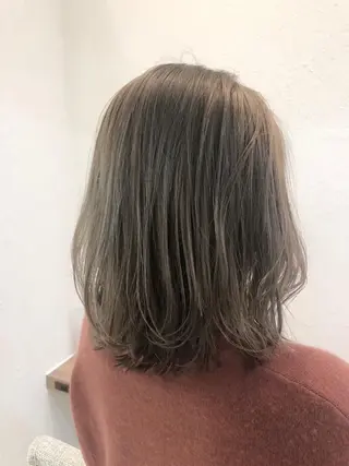 ミディアム カラー 縮毛矯正/髪質改善/ 艶髪ササキナツミのヘアスタイル