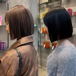 ショート 縮毛矯正・似合わせ タナカ レイヤのヘアスタイル
