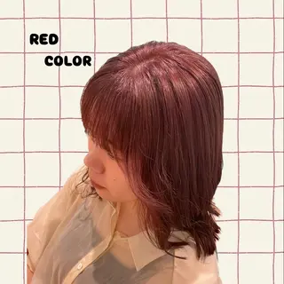ミディアム カラー 小宮山 桃加のヘアスタイル