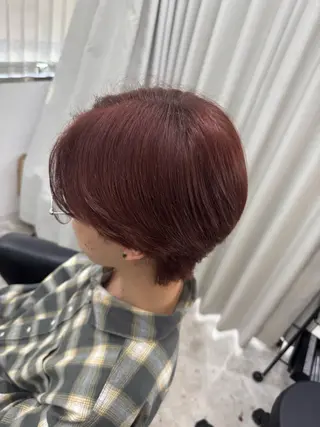 ショート ✨Notoブリーチ 無しダブルカラー✨のヘアスタイル