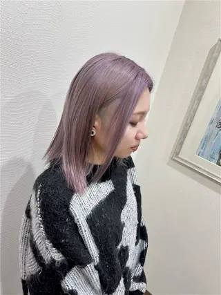 セミロング カラー 井上 花音のヘアスタイル