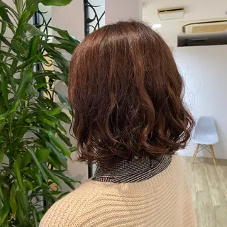 ミディアム パーマ パーマモデル募集中 渥美翔人のヘアスタイル