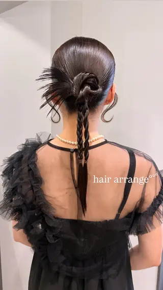 ロング ヘアアレンジ さあや 【透け感/艶感】のヘアスタイル