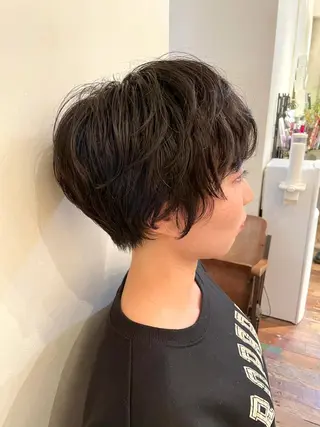 ショート パーマ 銀座No.1髪質改善 縮毛矯正/本木のヘアスタイル