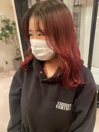 ミディアム カラー riria/ボブ /透明感カラー🎀のヘアスタイル