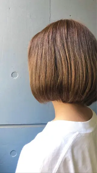 ミディアム カラー ヘアアレンジ 🎀縮毛矯正.暗髪 .艶髪🩶ちひろのヘアスタイル