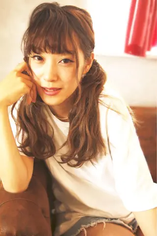 セミロング カラー ヘアアレンジ 松田 由貴のヘアスタイル