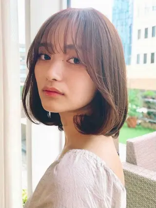 ショート 縮毛矯正、髪質改善 肘以上無料のヘアスタイル