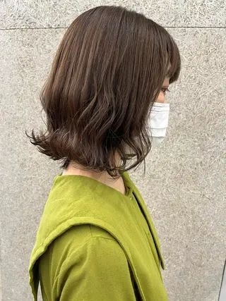 セミロング カラー ヘアアレンジ 浦安美容師🌈 Mayaのヘアスタイル