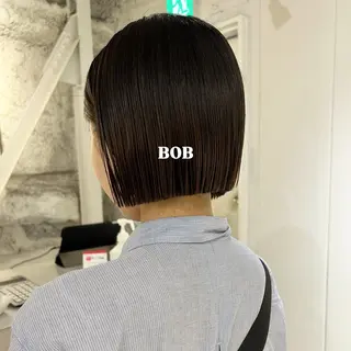 ショート カラー 切りっぱなしBOB 職人💜Anzuのヘアスタイル