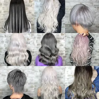 ロング カラー ヘアアレンジ トッチ 艶髪髪質改善のヘアスタイル