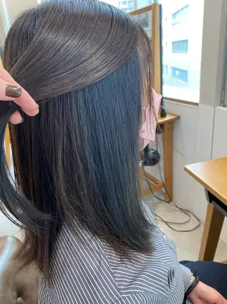 ミディアム カラー 🍒透明感カラー/ emiri🍒のヘアスタイル