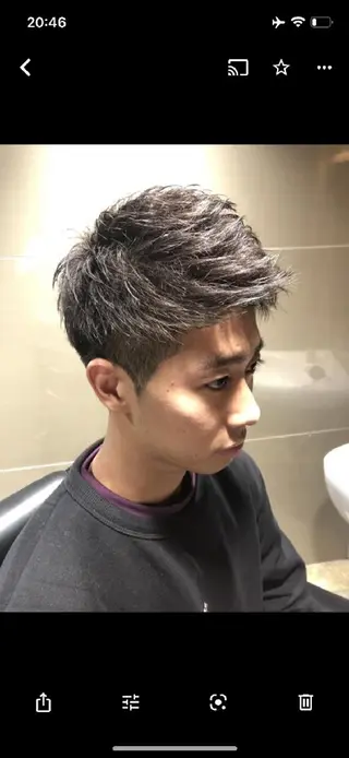 ショート メンズ 餘野 玲渚のヘアスタイル