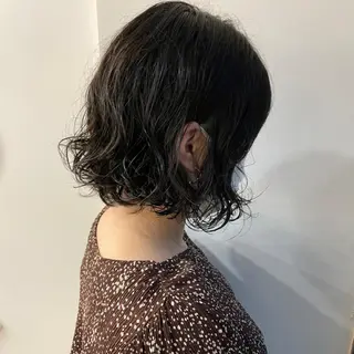 ミディアム パーマ ✂韓国レイヤー 🦋みやび🪽のヘアスタイル