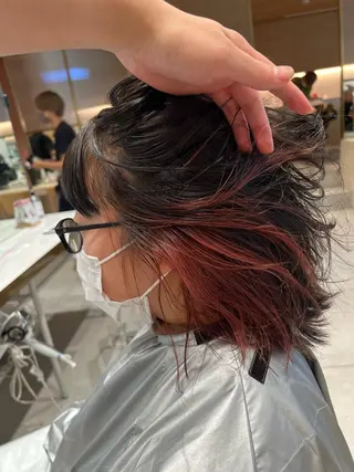 ミディアム カラー レイヤー専門家 ダブルカラー修のヘアスタイル