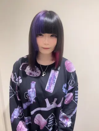 ショート カラー マツモト カラー/ショートボブのヘアスタイル