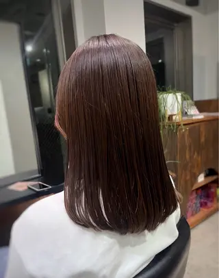ミディアム ミディアム／ ヒグレアキコのヘアスタイル