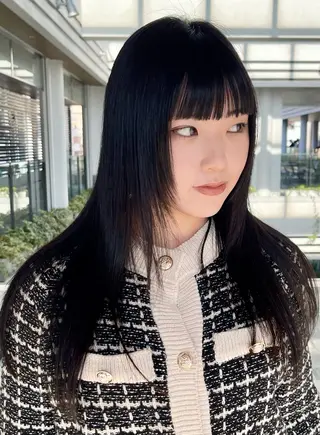 セミロング 園田 渉 ◤SHIKIO◢のヘアスタイル