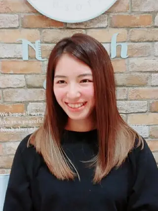 ロング カラー 🐱higajo🐱 比嘉門(ヒガジョウ)のヘアスタイル